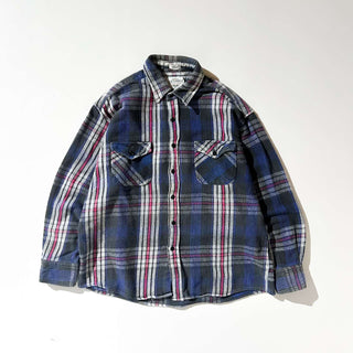 90's NORTHWEST TERRITORY ウエスタンポケット ヘビーフランネル L/Sシャツ