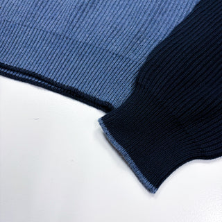 90's Nautica Jeans ラグラン ハーフジップ コットン ニットセーター