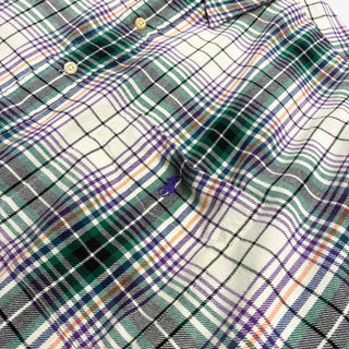 90's "made in USA" OLD RALPH LAUREN "LOWELL SPORT" マルチカラー チェック ライトネル L/Sシャツ