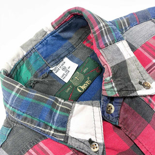 90's ORVIS インディアンコットン パッチワーク L/Sシャツ