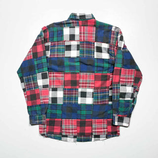 90's ORVIS インディアンコットン パッチワーク L/Sシャツ