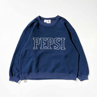 90's PEPSI インサイドアウト エンブロイデリー ロゴ スウェット