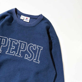 90's PEPSI インサイドアウト エンブロイデリー ロゴ スウェット