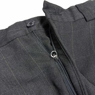 ～90's PERRY ELLIS レーヨン混 チェック 1タック スラックス