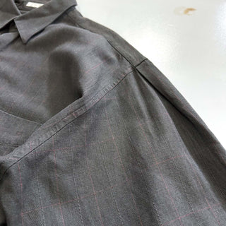 90's PERRY ELLIS チェック レギュラー L/Sシャツ