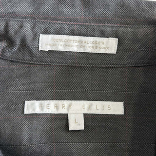 90's PERRY ELLIS チェック レギュラー L/Sシャツ
