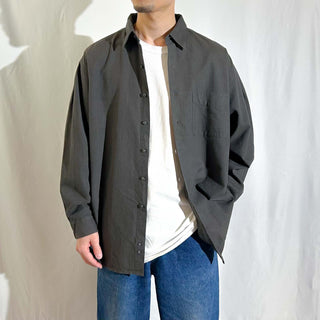 90's PERRY ELLIS チェック レギュラー L/Sシャツ