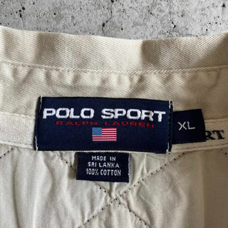 90's POLO SPORT ボーダー コットン ラガーシャツ