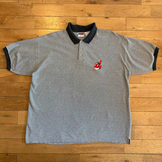 90's PRO Edge インディアンズ ワンポイント S/S ポロシャツ