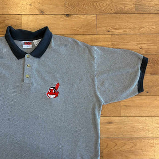 90's PRO Edge インディアンズ ワンポイント S/S ポロシャツ