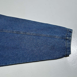 90's RESULTS レザー切替 デニム コート