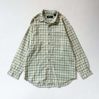 90's RUE オックスフォード マルチチェック ボタンダウン L/Sシャツ