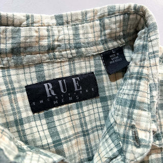 90's RUE オックスフォード マルチチェック ボタンダウン L/Sシャツ