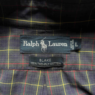 90's〜 Ralph Lauren "BLAKE" ブロードクロス チェック L/S シャツ