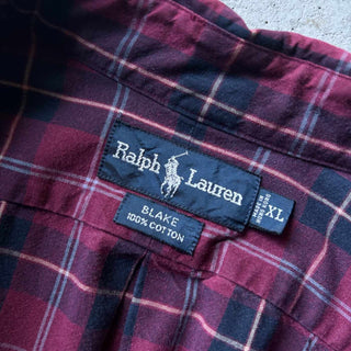 90's～ Ralph Lauren "BLAKE" チェック  B.D.オックスフォード L/Sシャツ