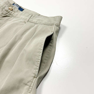 90's Ralph Lauren "POLO CHINO" 2タック ワイド チノ ショーツ