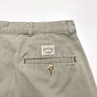 90's Ralph Lauren "POLO CHINO" 2タック ワイド チノ ショーツ