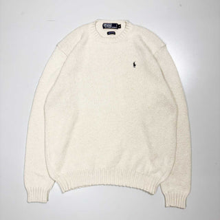 90's Ralph Lauren ワンポイント コットン ニット セーター