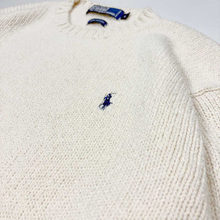 90's Ralph Lauren ワンポイント コットン ニット セーター