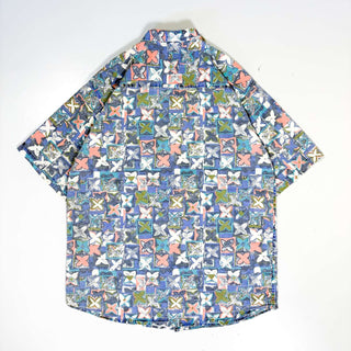 90's Revenge shirtmakers ネパールコットン 小花柄 s/sシャツ