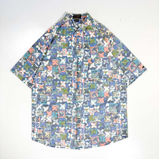 90's Revenge shirtmakers ネパールコットン 小花柄 s/sシャツ