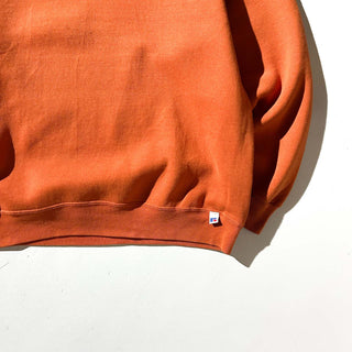 90's Russell オレンジ 無地 スウェット シャツ
