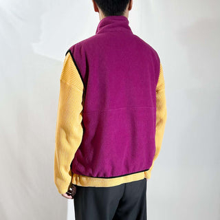90's ST.JOHN'S BAY SPORT マゼンタ フリース ベスト