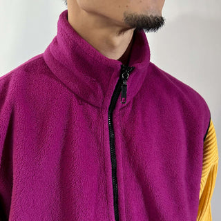 90's ST.JOHN'S BAY SPORT マゼンタ フリース ベスト