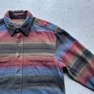 00's ST.JOHN'S BAY マルチボーダー L/S ネルシャツ