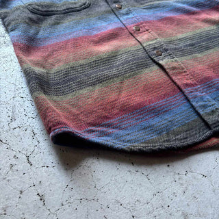 00's ST.JOHN'S BAY マルチボーダー L/S ネルシャツ