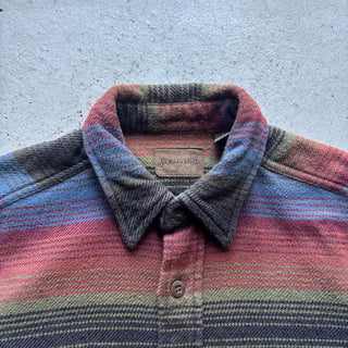 00's ST.JOHN'S BAY マルチボーダー L/S ネルシャツ