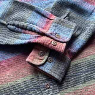 00's ST.JOHN'S BAY マルチボーダー L/S ネルシャツ