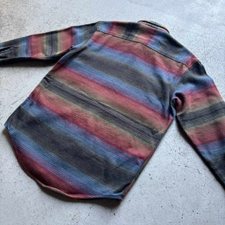 00's ST.JOHN'S BAY マルチボーダー L/S ネルシャツ