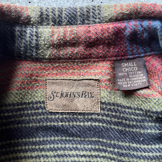 00's ST.JOHN'S BAY マルチボーダー L/S ネルシャツ