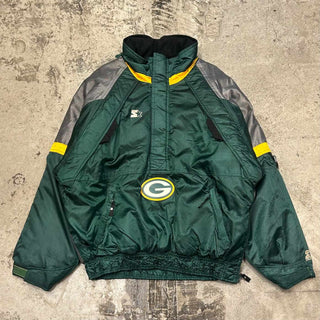 90's STARTER Green Bay Packers ナイロン パデット アノラック ジャケット
