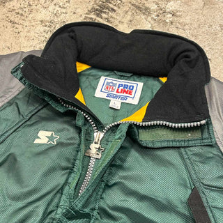 90's STARTER Green Bay Packers ナイロン パデット アノラック ジャケット