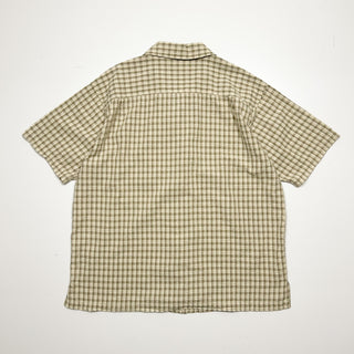90's St.Jones Bay "SEERSUCKER" 開襟チェック S/Sシャツ