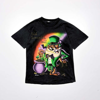 90's "TAZMANIAN DEVIL" フェード プリントTシャツ