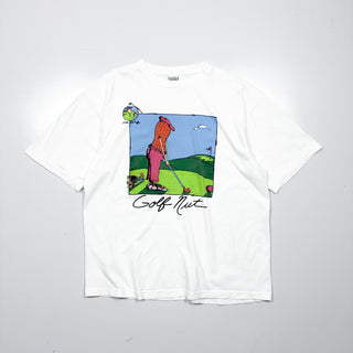90's THUNDER ISLAND "GOLF NUT" アート プリントTシャツ