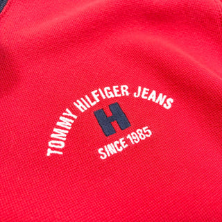 90's TOMMY HILFIGER ヘンリーネック ライン Tシャツ