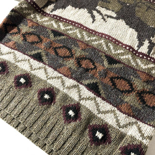 90's Timberland "HAND KNIT" ノルディック ウール ニット セーター