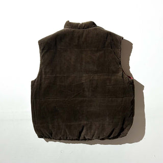 90's WIND RIVER ドローコード コーデュロイ リバーシブル ダウン ベスト