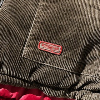 90's WIND RIVER ドローコード コーデュロイ リバーシブル ダウン ベスト