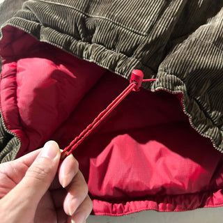 90's WIND RIVER ドローコード コーデュロイ リバーシブル ダウン ベスト