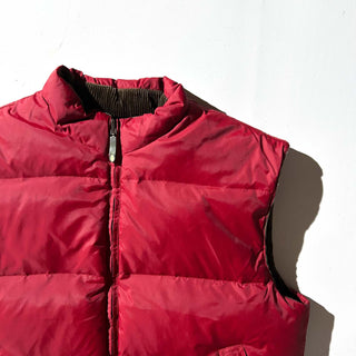 90's WIND RIVER ドローコード コーデュロイ リバーシブル ダウン ベスト