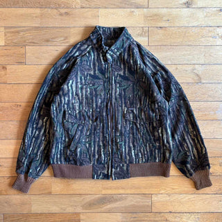 90's Walls ラグラン リアルツリー フリース ジャケット