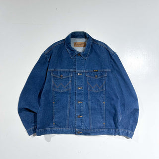 90's Wrangler 濃紺 デニム トラッカー ジャケット