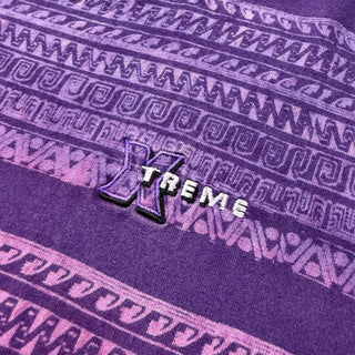 90's Xtreme フェード ネイティブ ボーダー Tシャツ