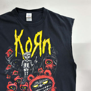 90's～00's DELTA KORN バンド プリント カットオフ Tシャツ