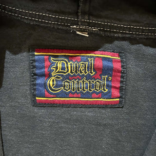 90's～00's Dual Control ブラックデニム フェード フーデッド ジャケット